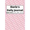 Personalized Daily Journal - Doris: Pink cover