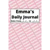 Personalized Daily Journal - Emma: Pink cover