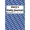 Personalized Daily Journal - Gary: Blue cover