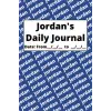 Personalized Daily Journal - Jordan: Blue cover