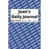 Personalized Daily Journal - Juan: Blue cover