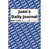 Personalized Daily Journal - Juan: Blue cover