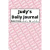 Personalized Daily Journal - Judy: Pink cover