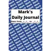 Personalized Daily Journal - Mark: Blue cover