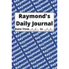 Personalized Daily Journal - Raymond: Blue cover