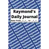 Personalized Daily Journal - Raymond: Blue cover