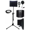 PF-30X Mikrofon Standı Yalıtım Paneli Xlr Kablo Pop Filter