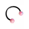 Piercing, Circular Barbell 316L Çelik Pembe, 15 mm