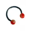Piercing, Circular Barbell 316L Çelik Unisex, Turuncu