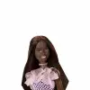 Pırıltılı Barbie - Pembe Pullu Elbise Siyahi