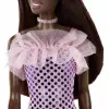 Pırıltılı Barbie - Pembe Pullu Elbise Siyahi