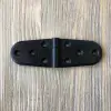 Plastik Oval Menteşe Siyah, 11 cm, (2 Adet)