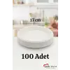 Plastik Tabak 100lü 17 Cm Beyaz Kullan At Tabak
