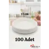 Plastik Tabak 100lü 17 Cm Beyaz Kullan At Tabak