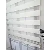 Pliseli Stor Zebra Perde, Sert Plastik Kasalı, 170x200, Ekru