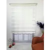 Pliseli Stor Zebra Perde, Sert Plastik Kasalı, 170x200, Ekru