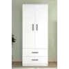 Point 2 Kapaklı 2 Çekmeceli Gardrop Beyaz