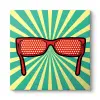 Pop Art Gözlük Tablosu 30 x 30