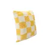 Pop Plaid Dokuma Yastık Sarı 45x45cm