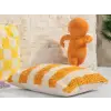 Pop Stripe Dokuma Yastık Hardal 45x45cm