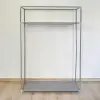 Prado Basic Çelik Profilli Bez Dolap - Gri