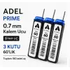 Prime Min Kalem Ucu, 60 mm, 0.7, Siyah Uç, 3 Kutu