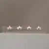 Primrose 4 lü Cam Mumluk 36x6 cm Transparan