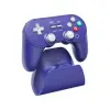 Pro 3 Bluetooth Controller for Switch/Switch 2 – Tmr Joysticks, Swappable Abxy Buttons, Pro Back Buttons, Charging Dock, Hall Effect Triggers, for Windows, Apple, SteamOS, Android - Purple