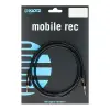 Pro Altın Uçlu Mini Jack Stereo AUX Kablo, Siyah, 3m