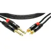 Pro TwinKablo Siyah 3m 2x TS - 2x Rca Altın Uçlu