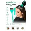 Professional Saç Boya Fırçası ve Krepe Tarak Set