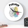 Psikoloğa Hediye Ahşap Duvar Saati
