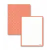 Puantiyeli Mini Defter Çizgili Mercan 14x20 cm