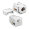 Q-J90K CAT6 90 derece Keystone Jack