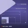 QcK Large Gaming Oyuncu Mouse Pad - Lila