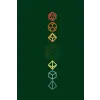 Rainbow polyhedral dice and moon journal with hex and grid paper