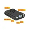 Raspberry Pi 4 Fan Case-Siyah
