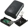 Raspberry Pi B+/2/3 Siyah, Fan Uyumlu Case