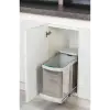 Raylı Dolap Içi Paslanmaz Çöp Kovası 24 L