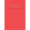 Red A5 School Exercise Book Lined Paper Workbook Supplies 101 Pages with Margin Line: For Students; Kids, College, Office, Classroom Use and Home Use Learning Resources
