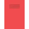 Red A5 School Exercise Book Lined Paper Workbook Supplies 101 Pages with Margin Line: For Students; Kids, College, Office, Classroom Use and Home Use Learning Resources