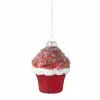 Red Cupcake Ağaç Süsü 10 cm