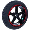 Reflektif Kırmızı Moto GP Stili Jant Şeridi Sticker