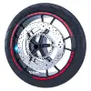 Reflektif Kırmızı Moto GP Stili Jant Şeridi Sticker