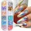 Renkli İnce Folyo Glitter Nail Art Pulları