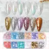 Renkli İnce Folyo Glitter Nail Art Pulları