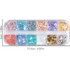 Renkli İnce Folyo Glitter Nail Art Pulları