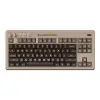Retro Mekanik Klavye, Bluetooth/2.4G/USB-C Hot Swappable, 87 Tuşlu, Windows ve Android uyumlu, C64 Edition, Qwerty İngilizce