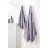 Retro Peşkir Peştamal Seti (Mürdüm)