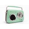 Retro Tasarımlı Bluetooth FM Radyo (Mint Yeşil)